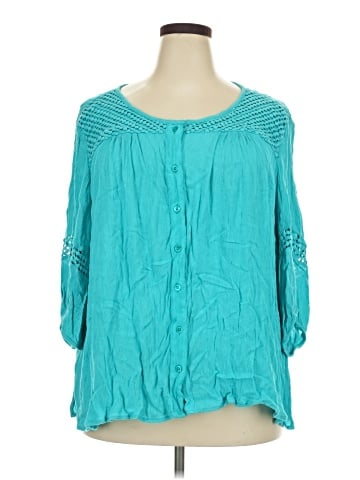 Catherines 3/4 Sleeve Blouse (view 1)