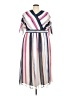 Lane Bryant 100% Polyester Stripes Ivory Casual Dress Size 22 - photo 1