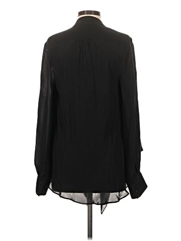 Nicole Miller Artelier Long Sleeve Silk Top (view 2)