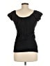Deletta Black Short Sleeve Top Size M - photo 2