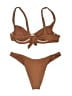 Vitamin A Solid Brown Two Piece Swimsuit Size S (estimated) - photo 2