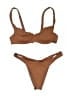 Vitamin A Solid Brown Two Piece Swimsuit Size S (estimated) - photo 1