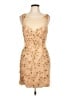 Jovani 100% Polyester Stars Gold Cocktail Dress Size 12 - photo 1