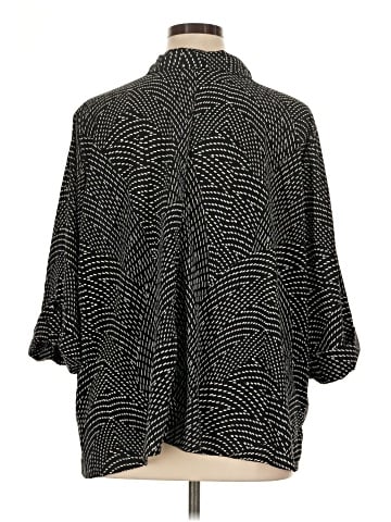 Catherines 3/4 Sleeve Button-Down Shirt (view 2)