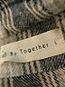 By Together Plaid Tan Ivory Jacket Size L - photo 6