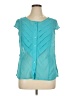 East5th 100% Polyester Teal Sleeveless Blouse Size XL Petite - photo 1