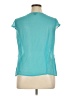 East5th 100% Polyester Teal Sleeveless Blouse Size XL Petite - photo 2