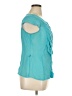 East5th 100% Polyester Teal Sleeveless Blouse Size XL Petite - photo 4