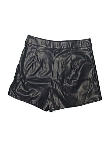 Shein Faux Leather Shorts (view 2)