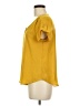 Mine 100% Polyester Yellow Short Sleeve Blouse Size M - photo 5
