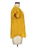 Mine 100% Polyester Yellow Short Sleeve Blouse Size M - photo 4
