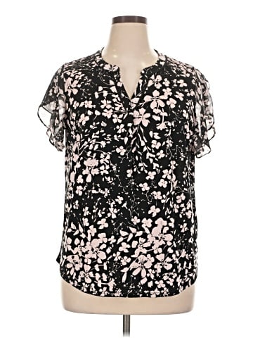 Roz & Ali Short Sleeve Blouse (view 1)