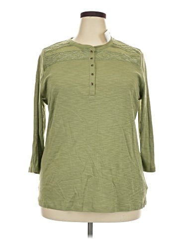 Chaps 3/4 Sleeve Top (view 1)