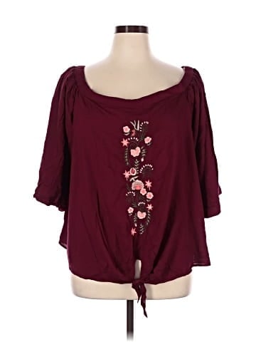 Boutique + 3/4 Sleeve Blouse (view 1)