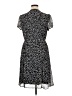 MSK 100% Polyester Print Black Casual Dress Size 16 - photo 2