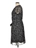 MSK 100% Polyester Print Black Casual Dress Size 16 - photo 5