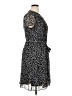 MSK 100% Polyester Print Black Casual Dress Size 16 - photo 4