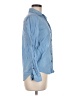 Assorted Brands 100% Linen Blue Long Sleeve Button-Down Shirt Size 8 - photo 4