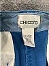 Chico's Solid Blue Cargo Shorts Size Med (1.5) - photo 3