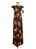 Bebe Floral Brown Casual Dress Size XS - photo 1