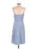 Ann Taylor 100% Silk Blue Cocktail Dress Size 8 - photo 2