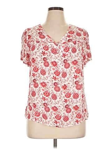 Skies Are Blue Short Sleeve Blouse (view 1)
