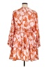 Assorted Brands 100% Polyester Print Orange Casual Dress Size XL - photo 2