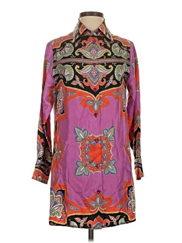 ETRO 3/4 Sleeve Silk Top (view 1)