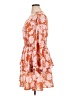 Assorted Brands 100% Polyester Print Orange Casual Dress Size XL - photo 5