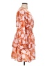 Assorted Brands 100% Polyester Print Orange Casual Dress Size XL - photo 4