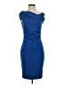 Escada Solid Blue Cocktail Dress Size EU 36 / US 6 - photo 1