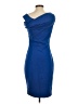 Escada Solid Blue Cocktail Dress Size EU 36 / US 6 - photo 2