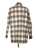 Theory Checkered-gingham Gray Wool Coat Size L - photo 2