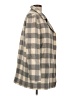 Theory Checkered-gingham Gray Wool Coat Size L - photo 4