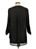 Lush 100% Polyester Black 3/4 Sleeve Blouse Size L - photo 2