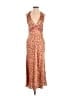 Topshop 100% Polyester Gold Cocktail Dress Size 6 - photo 1