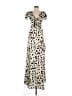 Assorted Brands Animal Print Ivory Casual Dress Size 1X - photo 1