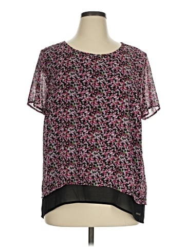 MICHAEL Michael Kors Short Sleeve Blouse (view 1)