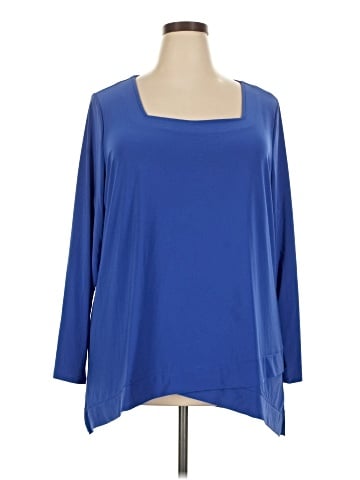 Women With Control 3/4 Sleeve Top (view 1)