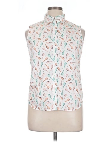 Lands' End Sleeveless Button-Down Shirt (view 1)
