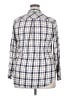 Cato 100% Cotton Plaid Ivory Long Sleeve Button-Down Shirt Size 18 - photo 2