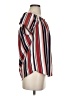 Allison Joy 100% Polyester Stripes Red Short Sleeve Blouse Size S - photo 4