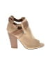 Just Fab Tan Ankle Boots Size 6 1/2 - photo 1