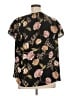 Daniel Rainn Floral Black Short Sleeve Blouse Size 1X - photo 2