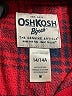 OshKosh B'gosh 100% Polyester Plaid Red Pullover Sweater Size 14 - photo 3