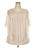 Ultra Teeze 100% Polyester Ivory Short Sleeve Blouse Size 2X - photo 1