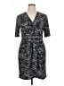 Apt. 9 Animal Print Black Casual Dress Size XL - photo 1