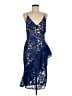 Cooper St 100% Polyester Blue Cocktail Dress Size 6 - photo 1