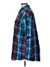 St. John's Bay 100% Cotton Plaid Blue Short Sleeve Button-Down Shirt Size L - photo 5