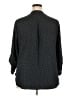 Lush 100% Polyester Polka Dots Black 3/4 Sleeve Blouse Size XXL - photo 2